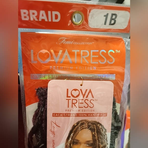 Lovatress Long Styl Crochet 2X Natural Born Locs 18" Color 1B Premium Edition - Picture 10 of 10